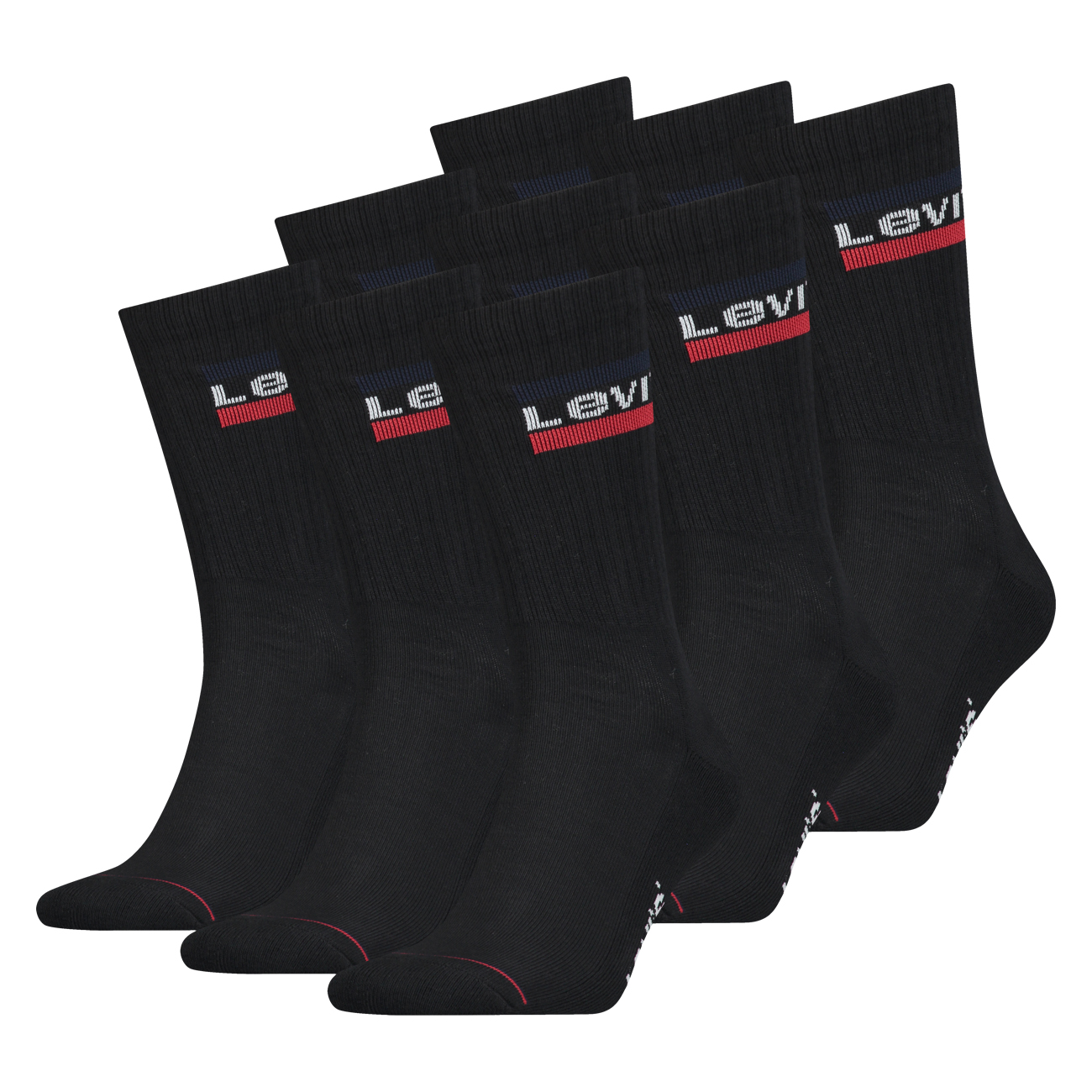 Levi`s Unisex Socken Regular Cut 120SF SPRT LT 9er Pack