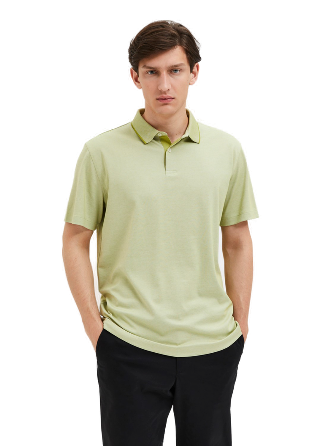 Selected Homme Herren Poloshirt SLHLEROY COOLMAX - Regular Fit