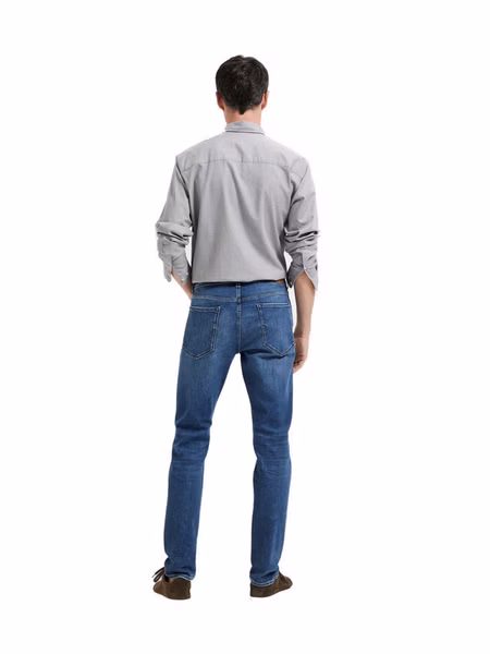 Selected Homme Herren Jeans SLH175-SLIMLEON 31601  - Slim Fit - Blau - Medium Blue Denim Selected Homme Herren Jeans SLH175-SLIMLEON 31601  - Slim Fit - Blau - Medium Blue Denim