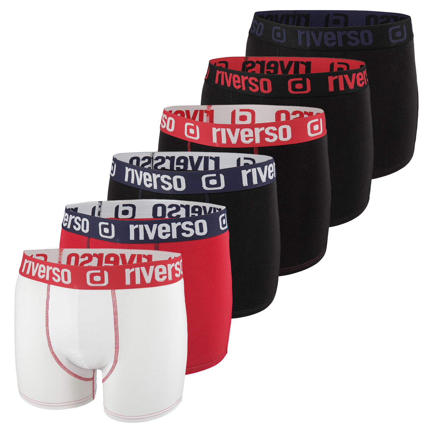 riverso Boxershorts Herren RIVJonny 6er Pack