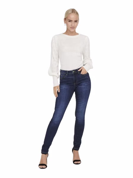 Only Damen Jeans ONLWAUW BJ581 Skinny Fit - Blau - Dark Blue Denim Only Damen Jeans ONLWAUW BJ581 Skinny Fit - Blau - Dark Blue Denim