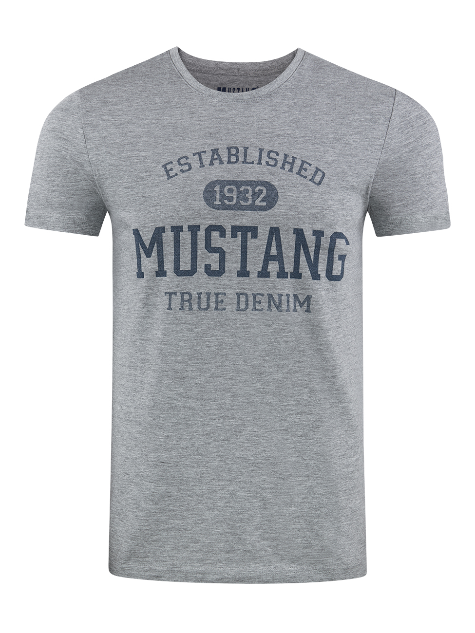 Mustang Herren T-Shirt Mustang Mehrfarbig Rundhals Regular Fit S bis 6XL