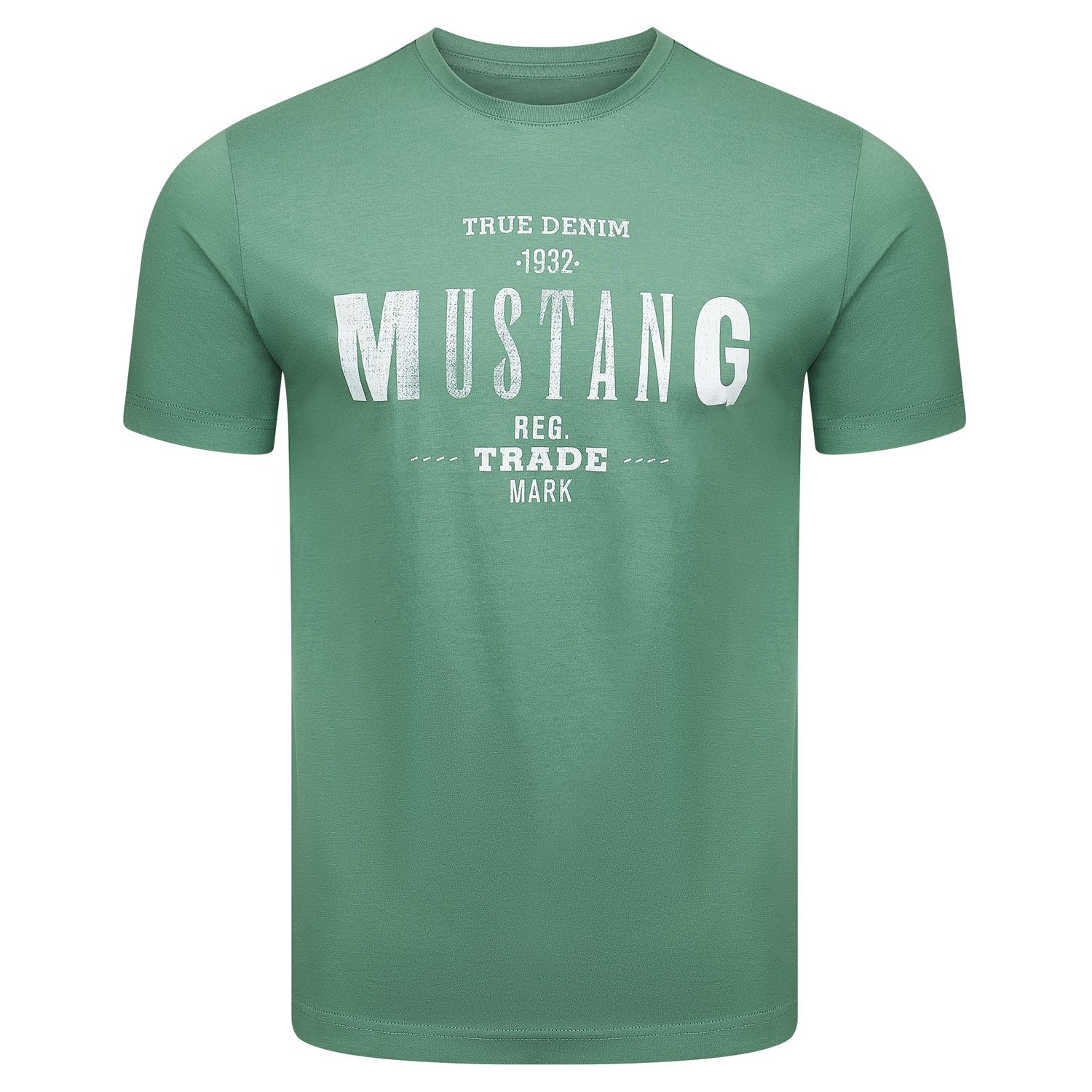 Mustang Herren T-Shirt Mehrfarbig Rundhals Regular Fit S bis 6XL