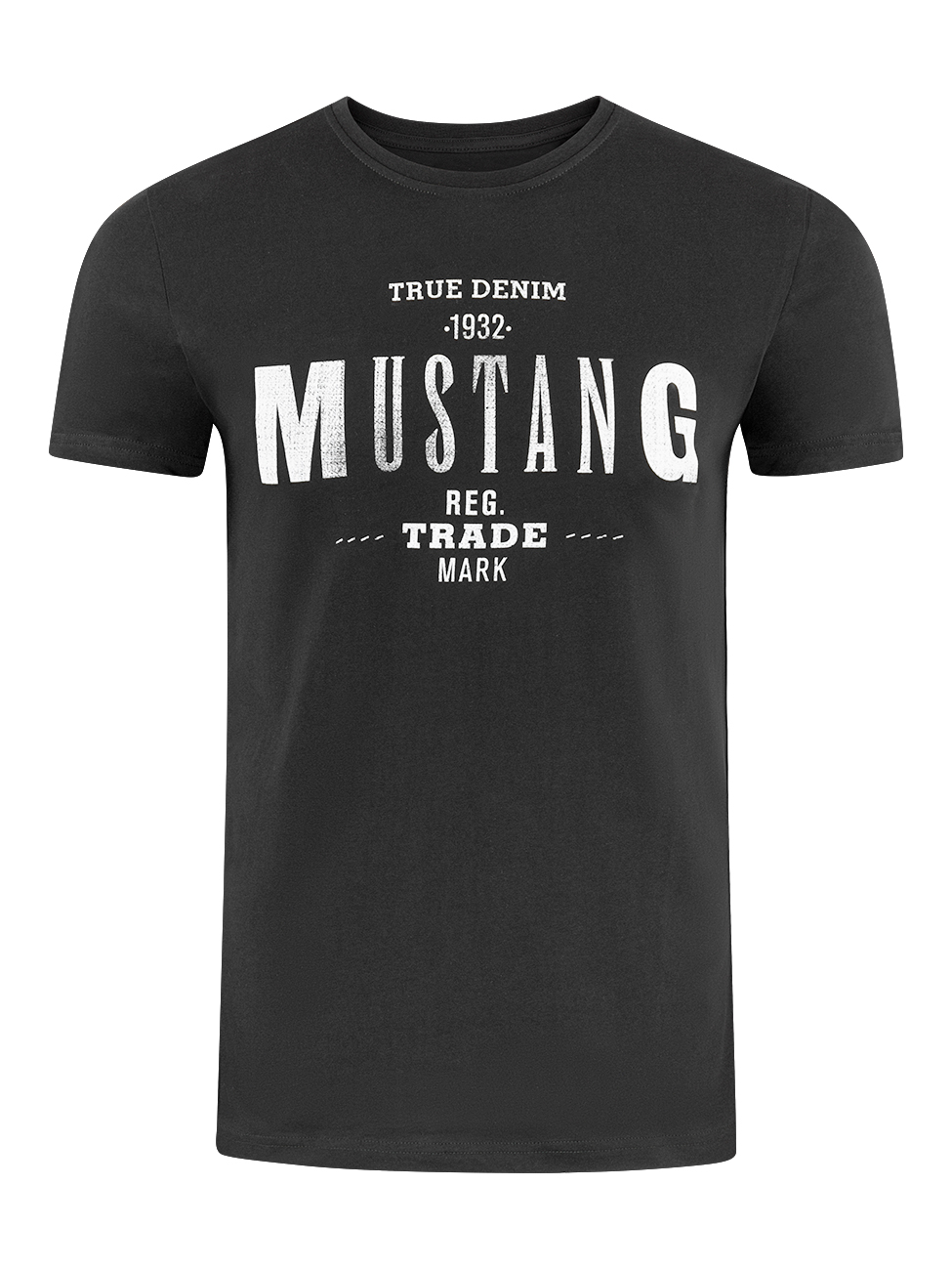 Mustang Herren T-Shirt Mustang Mehrfarbig Rundhals Regular Fit S bis 6XL