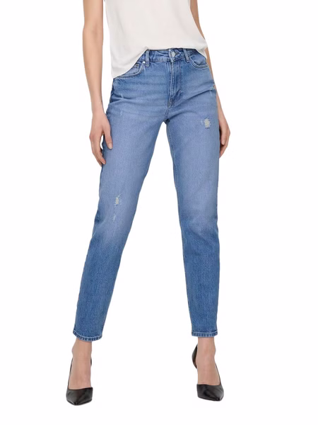 Only Damen Jeans ONLEMILY REA697 - Straight Fit - Blau - Light Blue Denim Only Damen Jeans ONLEMILY REA697 - Straight Fit - Blau - Light Blue Denim