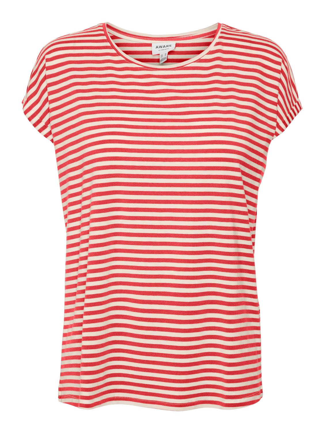 Vero Moda Damen T-Shirt VMAVA PLAIN STRIPE - Regular Fit günstig online kaufen