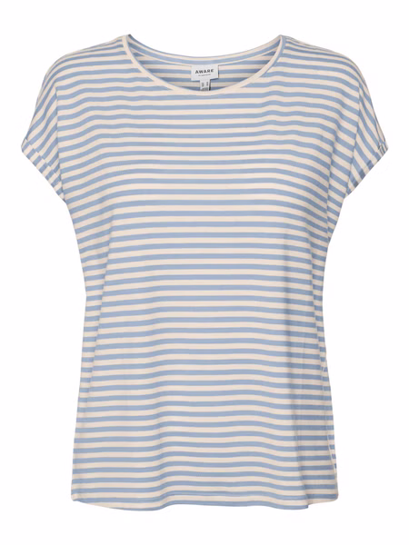 Vero Moda Damen T-Shirt VMAVA PLAIN STRIPE - Regular Fit Vero Moda Damen T-Shirt VMAVA PLAIN STRIPE - Regular Fit