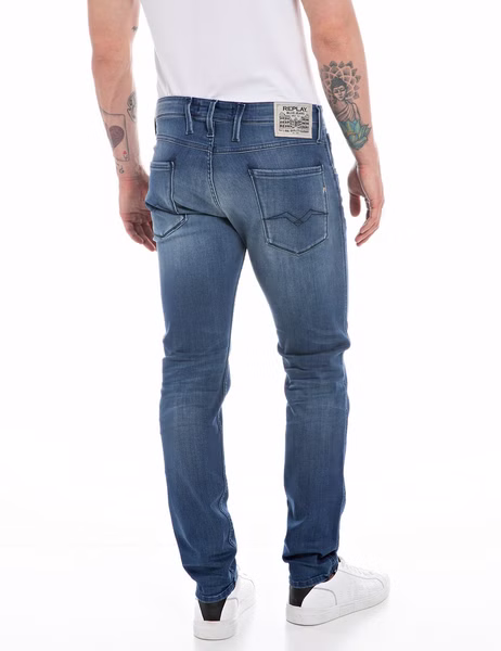Replay Herren Jeans ANBASS - Slim Fit - Blau - Medium Blue Replay Herren Jeans ANBASS - Slim Fit - Blau - Medium Blue