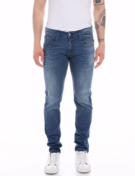 Replay Herren Jeans ANBASS - Slim Fit - Blau - Medium Blue Replay Herren Jeans ANBASS - Slim Fit - Blau - Medium Blue