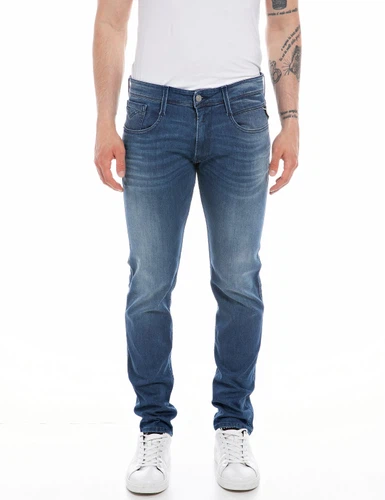 Replay Herren Jeans ANBASS - Slim Fit - Blau - Medium Blue