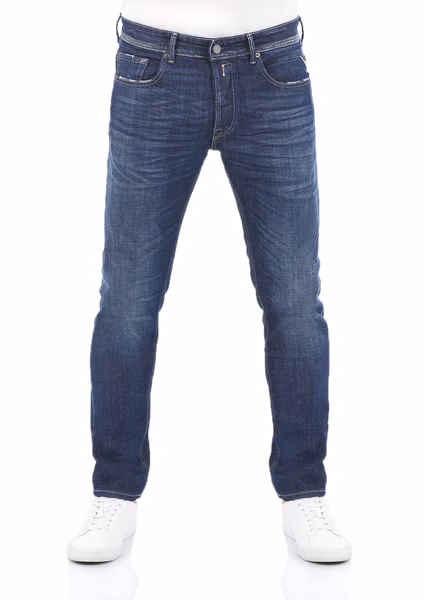 Replay Herren Jeans WILLBI Regular Fit - Blau - Dark Blue Denim Replay Herren Jeans WILLBI Regular Fit - Blau - Dark Blue Denim