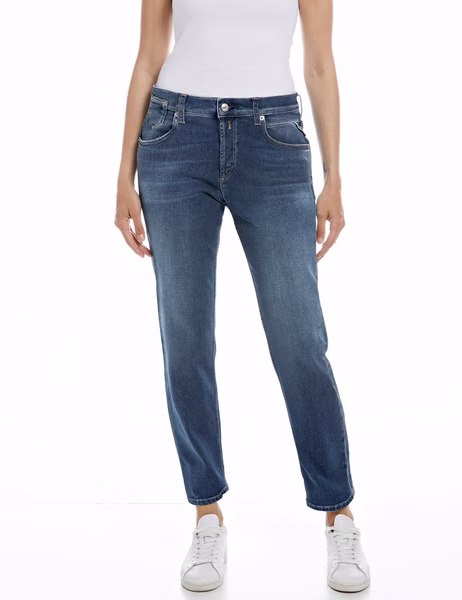 Replay Damen Jeans MARTY - Boyfriend Fit - Blau - Dark Blue Denim Replay Damen Jeans MARTY - Boyfriend Fit - Blau - Dark Blue Denim