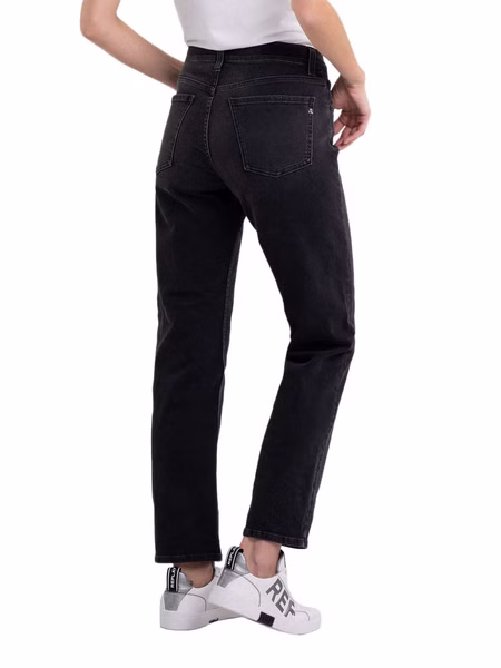 Replay Damen Jeans MAIJKE STRAIGHT - Straight Fit - Schwarz - Black Denim Replay Damen Jeans MAIJKE STRAIGHT - Straight Fit - Schwarz - Black Denim