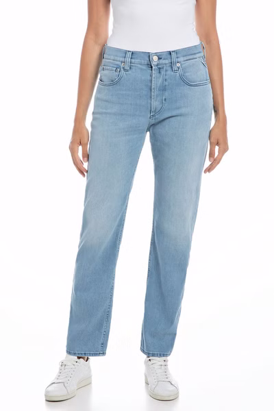 Replay Damen Jeans MAIJKE STRAIGHT - Straight Fit - Blau - Light Blue Denim Replay Damen Jeans MAIJKE STRAIGHT - Straight Fit - Blau - Light Blue Denim