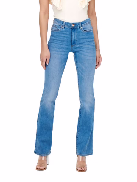 Only Damen Jeans ONLWAUW BJ759 Flared Fit -  Blau - Light Medium Blue Denim Only Damen Jeans ONLWAUW BJ759 Flared Fit -  Blau - Light Medium Blue Denim