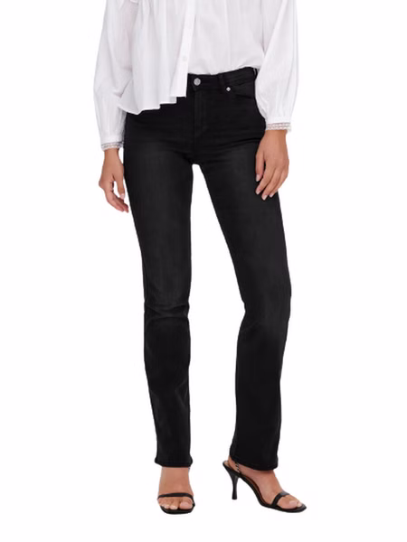 Only Damen Jeans ONLWAUW BJ1097 Flared Fit -  Schwarz - Washed Black Only Damen Jeans ONLWAUW BJ1097 Flared Fit -  Schwarz - Washed Black