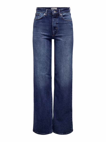 Only Damen Jeans ONLJUICY LIFE HW WIDE LEG REA398 - Comfort Fit - Blau - Dark Blue Denim Only Damen Jeans ONLJUICY LIFE HW WIDE LEG REA398 - Comfort Fit - Blau - Dark Blue Denim