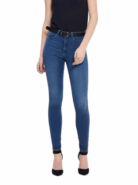 Only Damen Jeans ONLROYAL LIFE PIM504 - Skinny Fit - Blau - Medium Blue Denim Only Damen Jeans ONLROYAL LIFE PIM504 - Skinny Fit - Blau - Medium Blue Denim