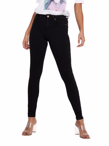 Only Damen Jeans ONLPOWER MID PUSH UP REA3659 - Skinny Fit - Schwarz - Black Only Damen Jeans ONLPOWER MID PUSH UP REA3659 - Skinny Fit - Schwarz - Black