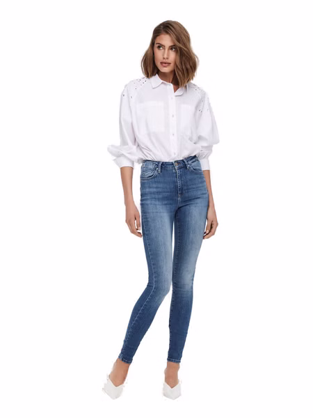 Only Damen Jeans ONLFOREVER REA958 - Skinny Fit - Blau - Medium Blue Denim Only Damen Jeans ONLFOREVER REA958 - Skinny Fit - Blau - Medium Blue Denim