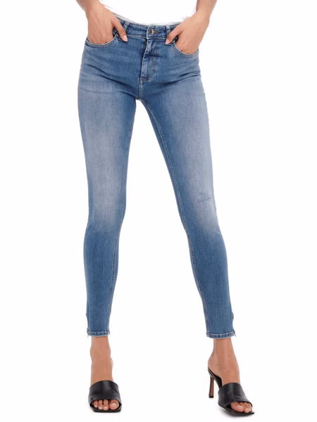 Only Damen Jeans ONLBLUSH MID SK TAI848 - Skinny Fit - Blau - Light Medium Blue Denim Only Damen Jeans ONLBLUSH MID SK TAI848 - Skinny Fit - Blau - Light Medium Blue Denim