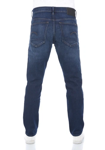 G-Star Herren Jeans 3301 STRAIGHT TAPERED-  Tapered Fit - Blau - Worn in Stratos