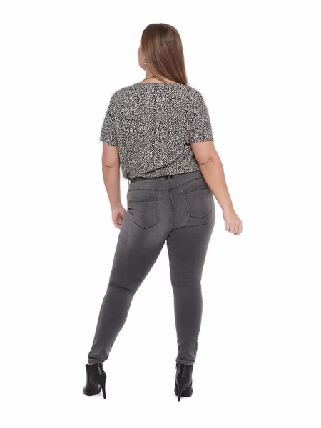 Carmakoma by Only Damen Jeans CARAUGUSTA BJ312 - Skinny Fit - Grau - Dark Grey Denim - Plus Size Carmakoma by Only Damen Jeans CARAUGUSTA BJ312 - Skinny Fit - Grau - Dark Grey Denim - Plus Size