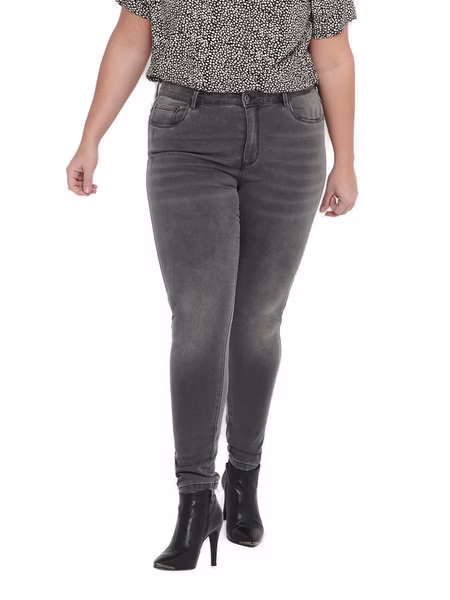 Carmakoma by Only Damen Jeans CARAUGUSTA BJ312 - Skinny Fit - Grau - Dark Grey Denim - Plus Size Carmakoma by Only Damen Jeans CARAUGUSTA BJ312 - Skinny Fit - Grau - Dark Grey Denim - Plus Size