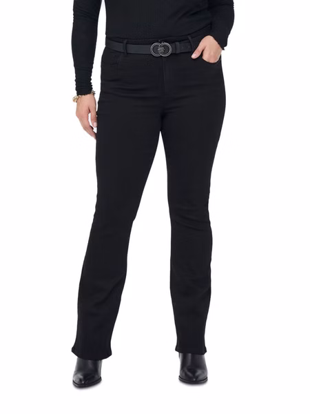 Carmakoma by Only Damen Jeans CARSALLY - Flared Fit - Schwarz - Black - Plus Size Carmakoma by Only Damen Jeans CARSALLY - Flared Fit - Schwarz - Black - Plus Size