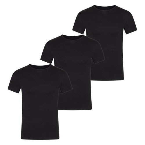 Tommy Hilfiger Herren T-Shirt STRETCH CN TEE - 3er Pack - Regular Fit
