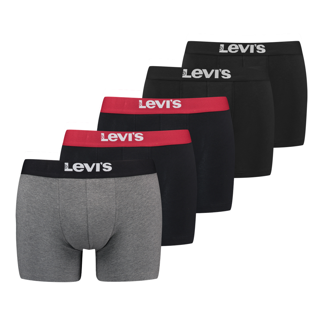 Levis Herren Boxershort SOLID BASIC BOXER 5er Pack