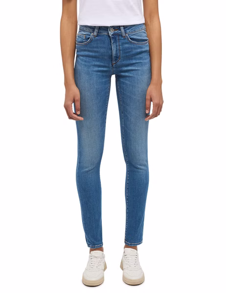 Mustang Damen Jeans SHELBY Slim Fit - Blau - Light Blue Denim Mustang Damen Jeans SHELBY Slim Fit - Blau - Light Blue Denim