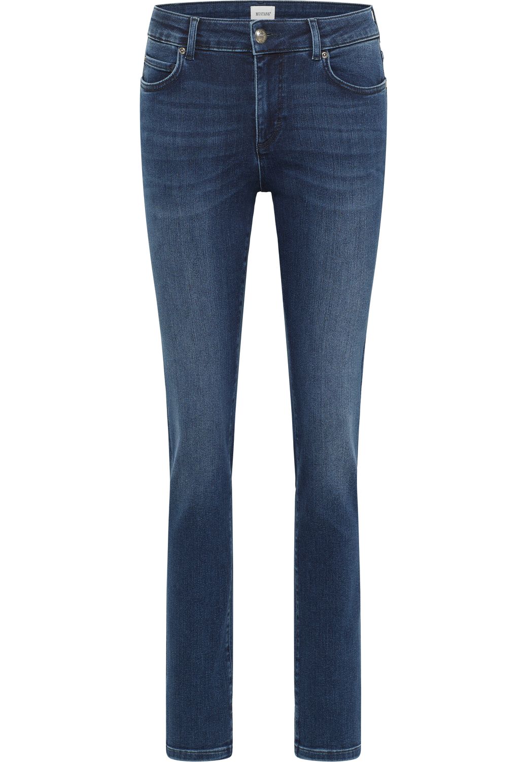 Mustang Damen Jeans CROSBY Relaxed Slim Fit - Blau - Deep Blue Denim günstig online kaufen
