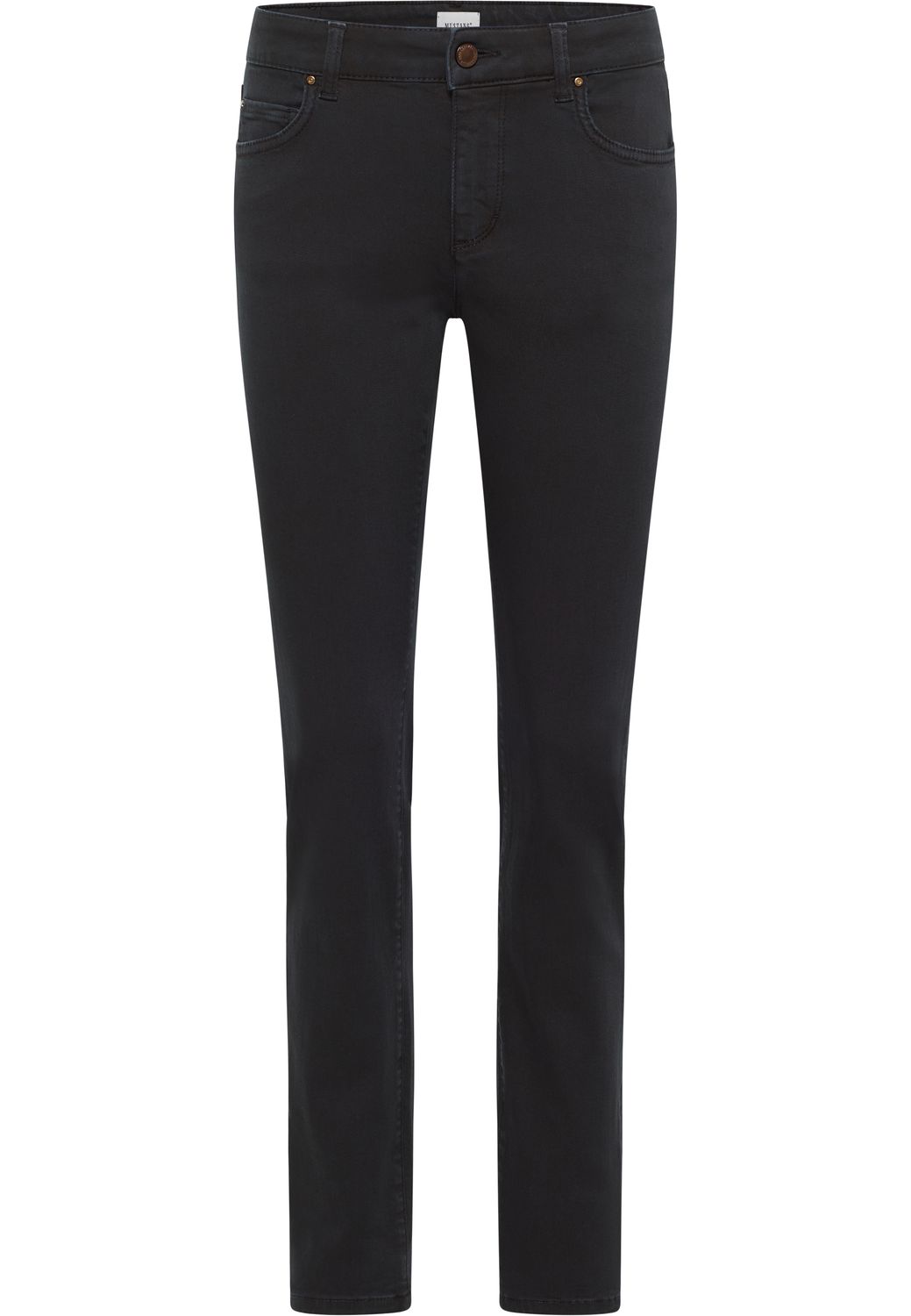 Mustang Damen Jeans CROSBY Relaxed Slim Fit - Schwarz - Black Denim günstig online kaufen