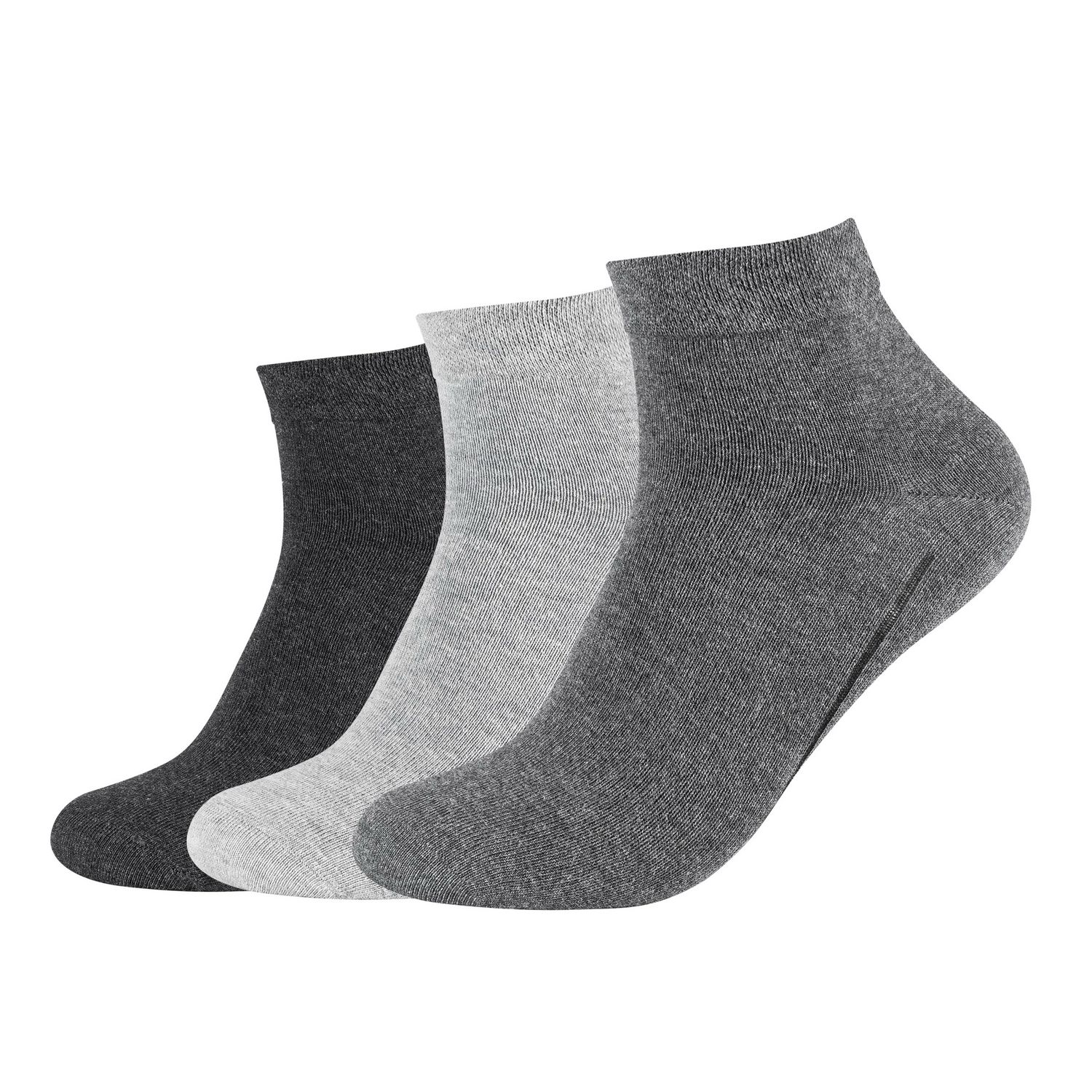 Camano Unisex CA-SOFT QUARTER Socken 3er Pack