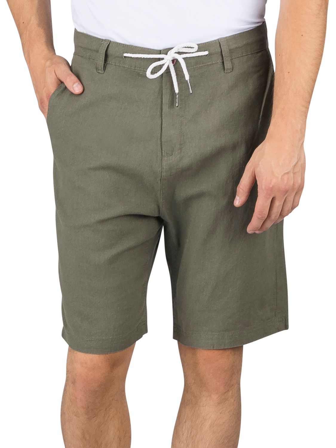 riverso Leinen Shorts Herren Sommer Regular Fit RIVOliver