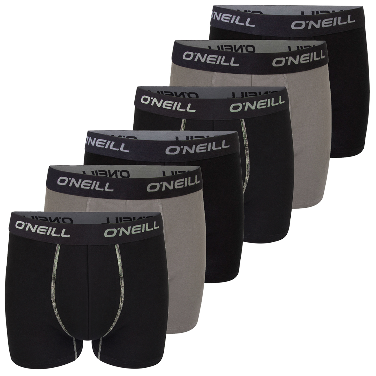 O`Neill Herren Boxershort Plain 6er Pack