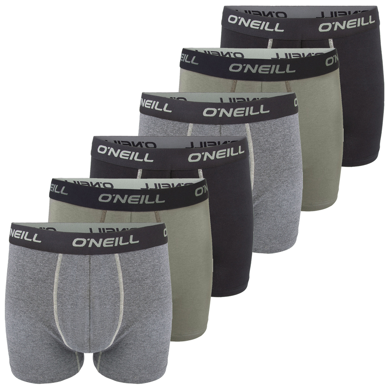 O`Neill Herren Boxershort Plain 6er Pack