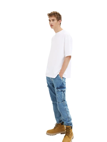 Tom Tailor Denim Herren T-Shirt OVERSIZED - Relaxed Fit