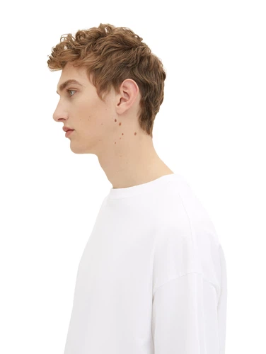 Tom Tailor Denim Herren T-Shirt OVERSIZED - Relaxed Fit
