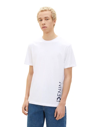 Tom Tailor Denim Herren T-Shirt SIDE PRINTED - Regular Fit