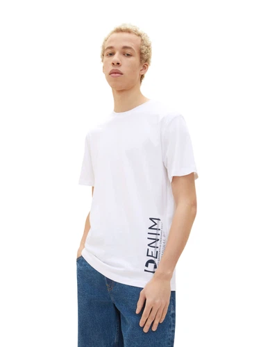 Tom Tailor Denim Herren T-Shirt SIDE PRINTED - Regular Fit