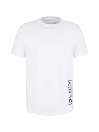 Tom Tailor Denim Herren T-Shirt SIDE PRINTED - Regular Fit