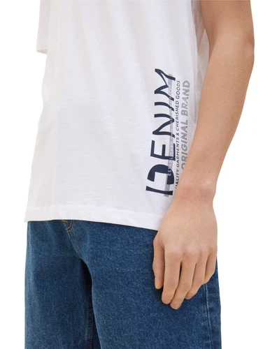 Tom Tailor Denim Herren T-Shirt SIDE PRINTED - Regular Fit
