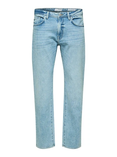 Selected Homme Herren Jeans SLH196-STRAIGHTSCOTT 31501 - Straight Fit - Blau - Light Blue Denim