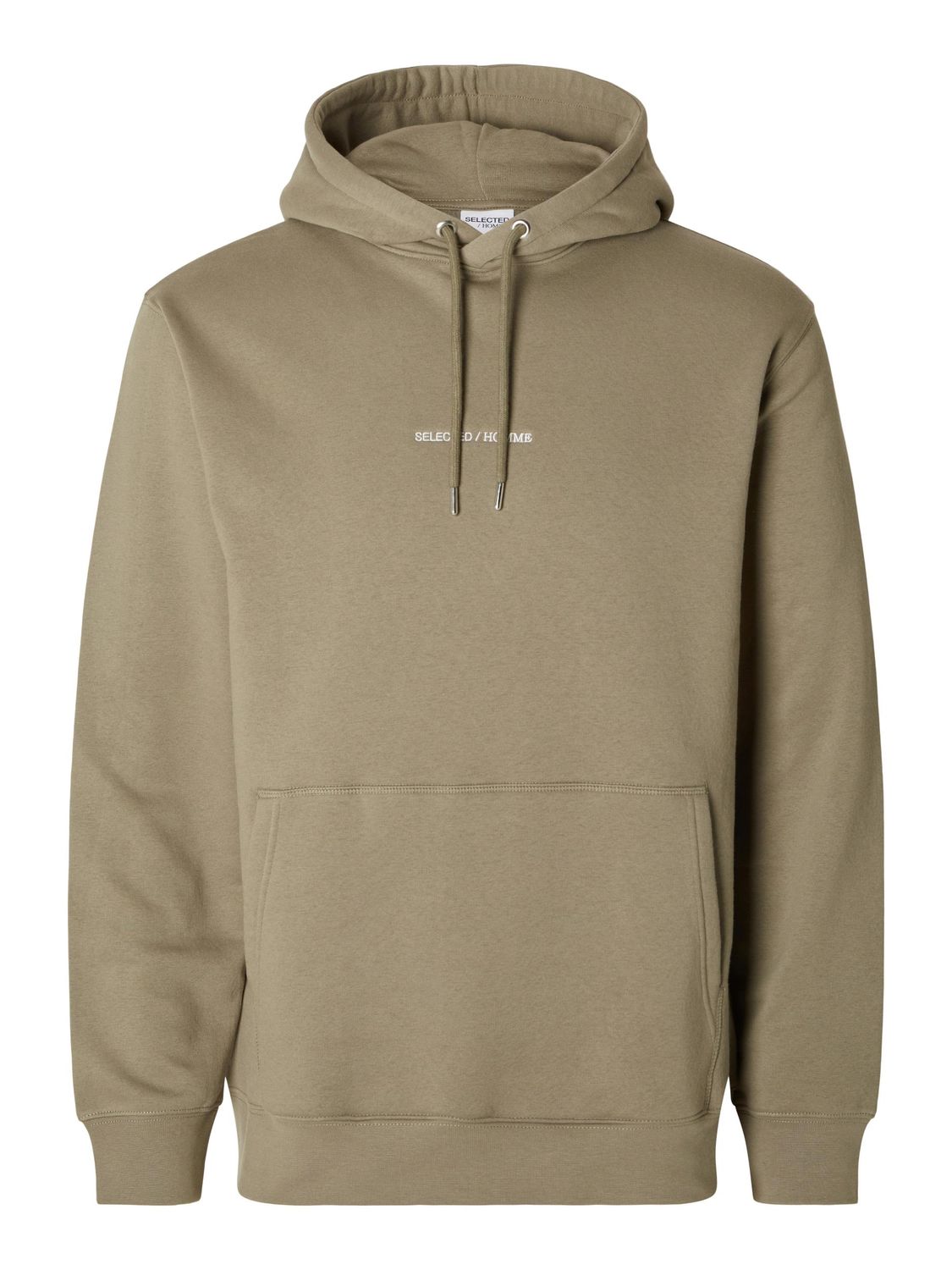 Selected Herren Kapuzenpullover Hoodie SLHHANKIE LOGO - Regular Fit