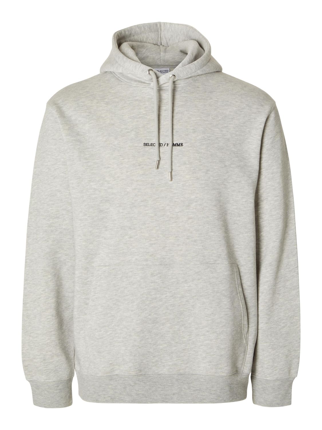 Selected Herren Kapuzenpullover Hoodie SLHHANKIE LOGO - Regular Fit