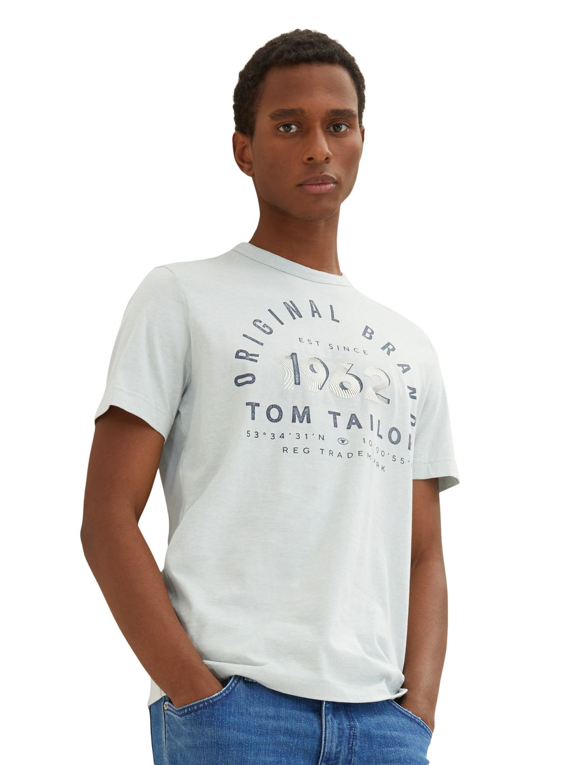 Tom Tailor Herren T-Shirt PRINTED 1962 - Regular Fit