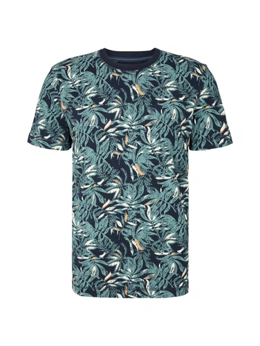 Tom Tailor Herren T-Shirt ALLOVER PRINTED - Regular Fit
