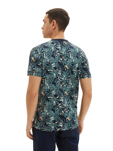 Tom Tailor Herren T-Shirt ALLOVER PRINTED - Regular Fit